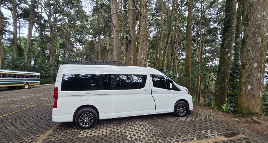 Microbus de Turismo Cordon entre los pinos